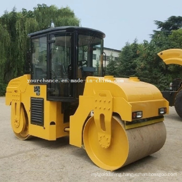 Made in China Compactor Ltc6 6 Tons Double Drums Vibratory Road Roller with Cabin